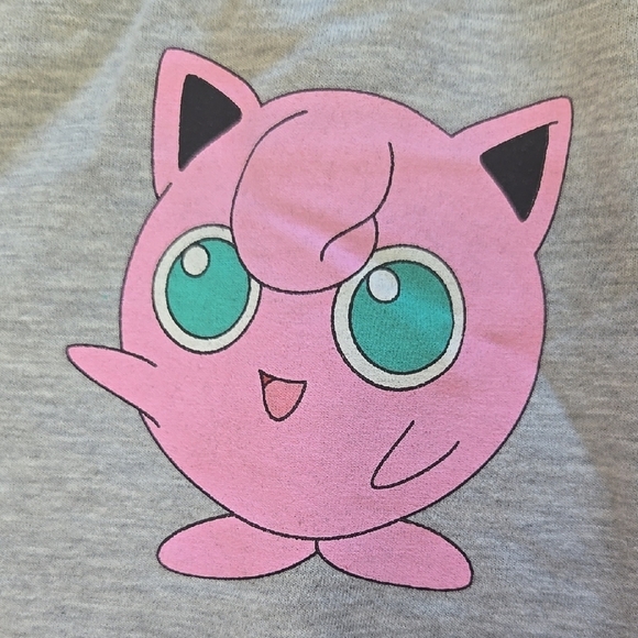 NWT Gray Womens Joggers with Drawstring - Pokemon Jigglypuff - Picture 3 of 6